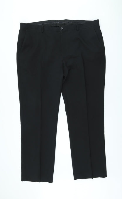 Womens UK Size XL Preworn Regular Fit  Black Trousers