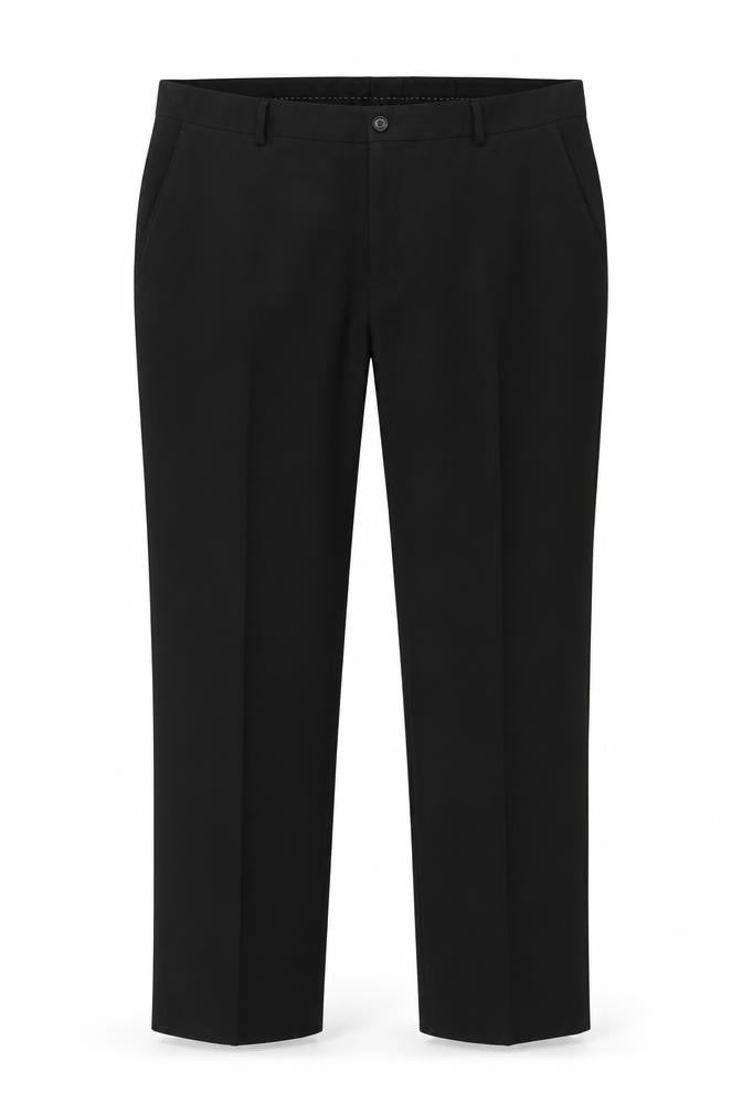 Womens UK Size XL Preworn Regular Fit  Black Trousers