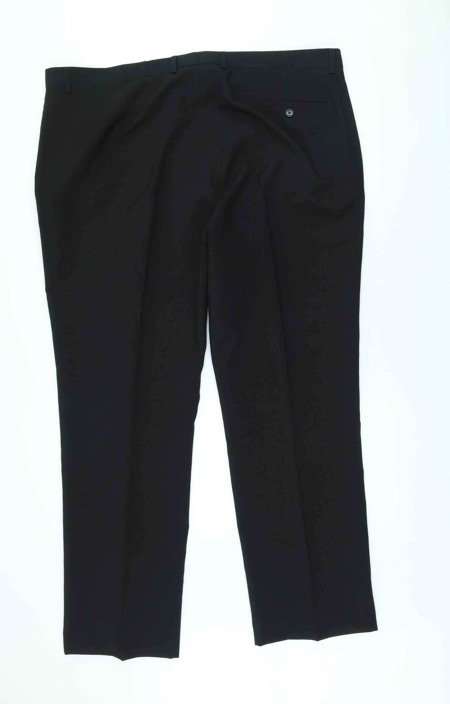Womens UK Size XL Preworn Regular Fit  Black Trousers