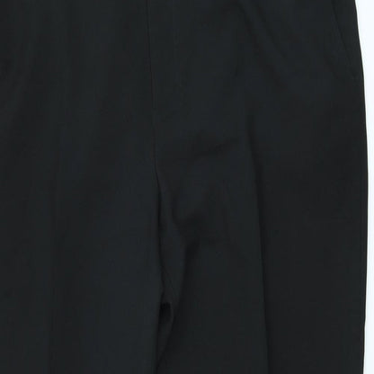 Womens UK Size XL Preworn Regular Fit  Black Trousers