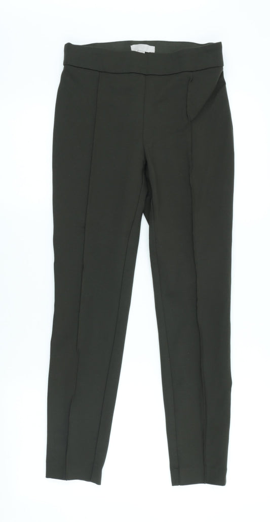Womens UK Size S H&M Regular Fit  Green Trousers