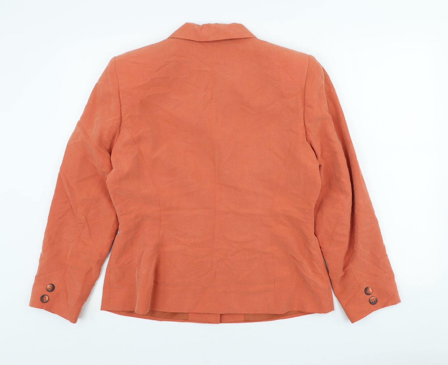 Womens UK Size 14 Richards Regular Orange Blazer