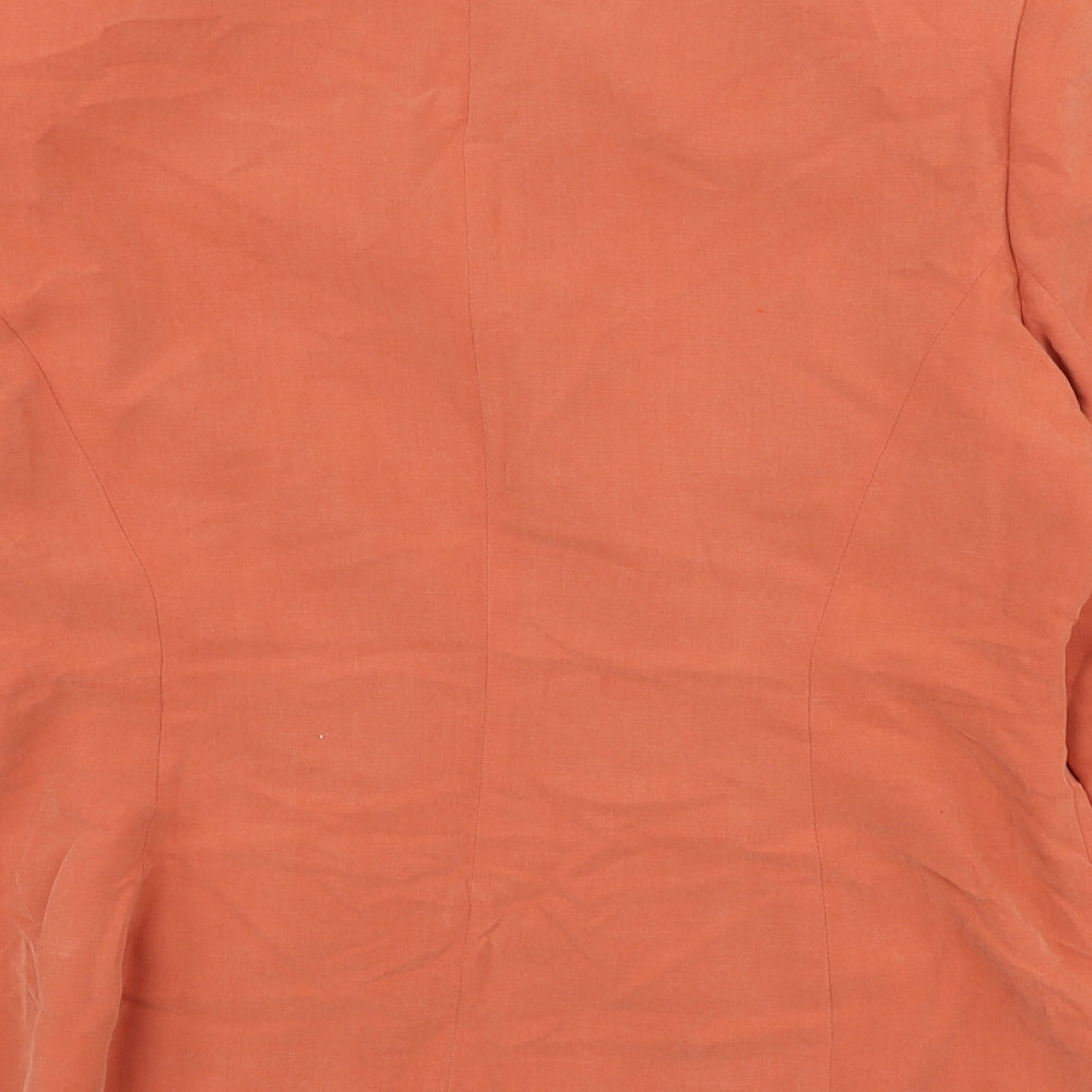 Womens UK Size 14 Richards Regular Orange Blazer