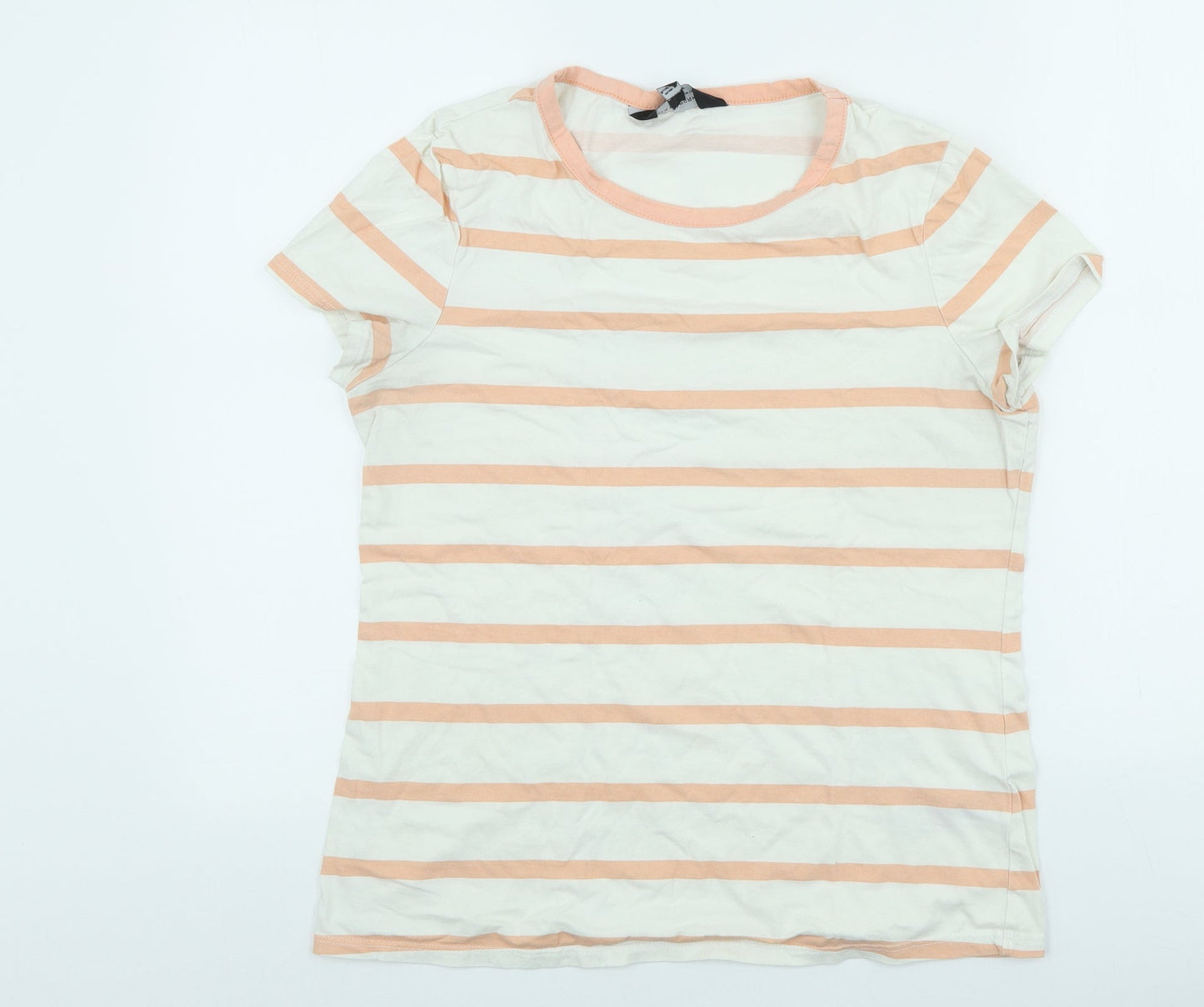 Womens UK Size 14 Dorothy Perkins Beige Basic T-Shirt