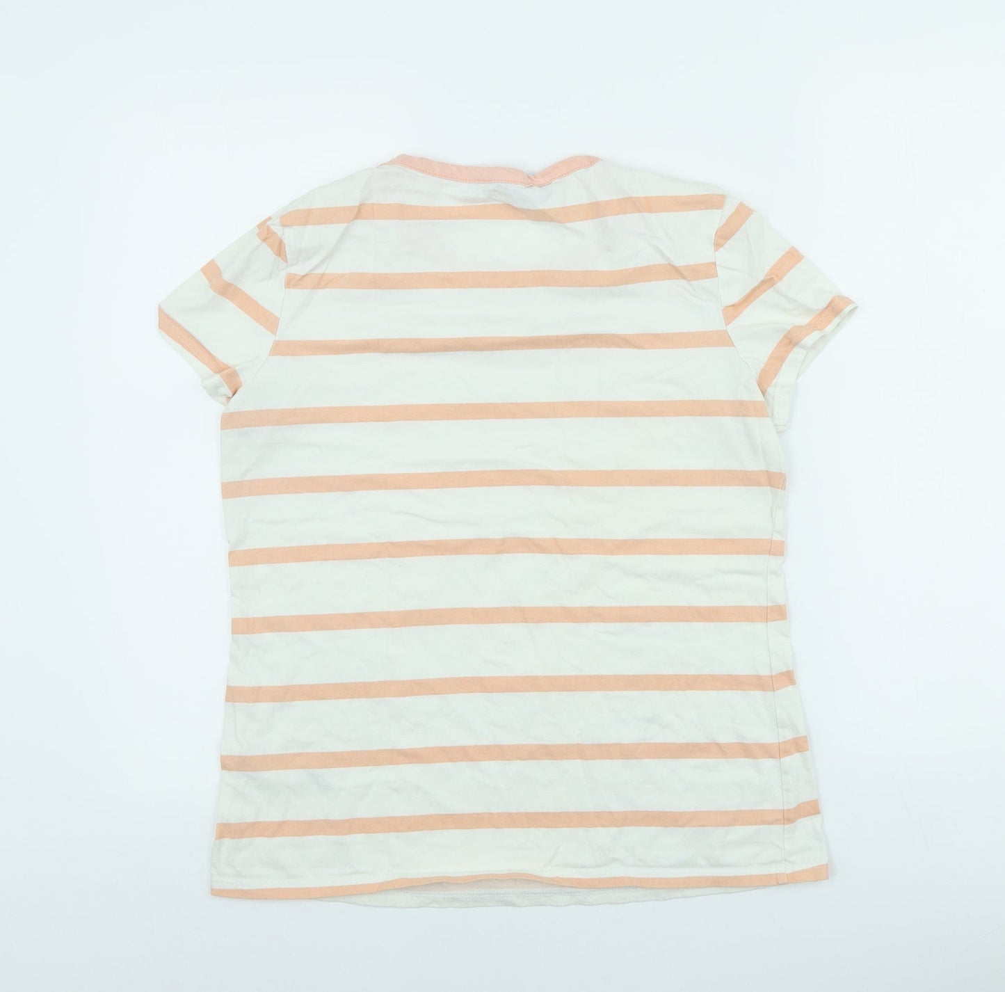 Womens UK Size 14 Dorothy Perkins Beige Basic T-Shirt