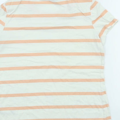 Womens UK Size 14 Dorothy Perkins Beige Basic T-Shirt