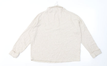 Womens UK Size S H&M Beige Pullover Jumper