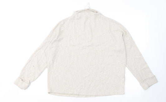 Womens UK Size S H&M Beige Pullover Jumper