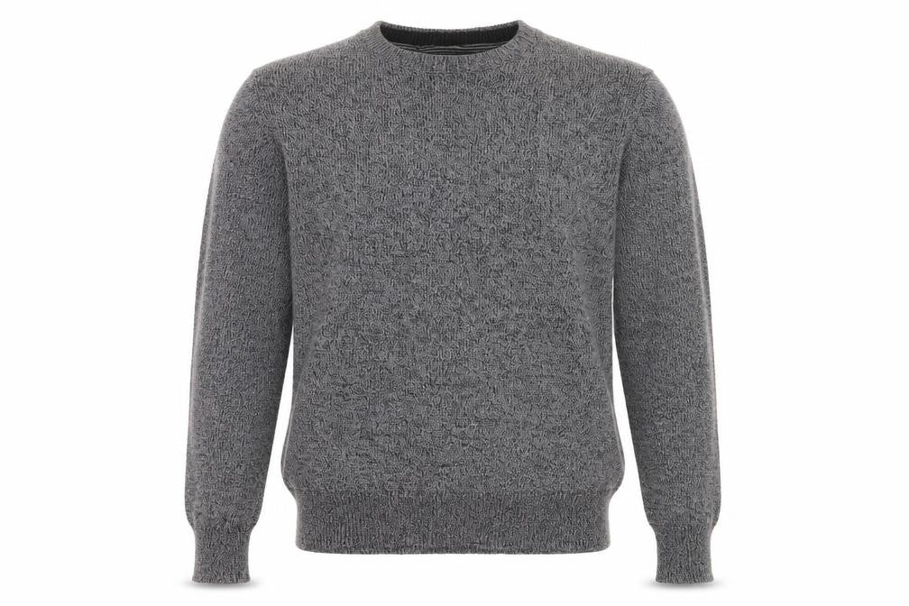 Mens UK Size M Atlantic Bay Grey Pullover Jumper