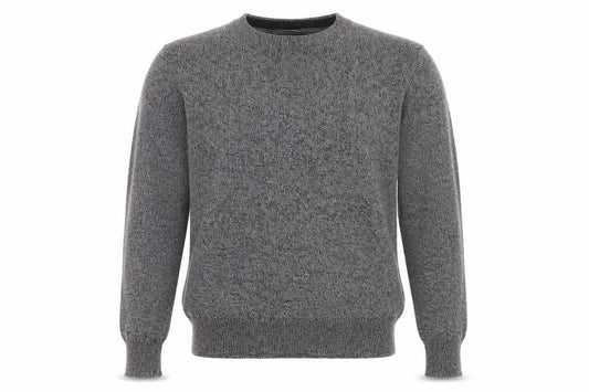 Mens UK Size M Atlantic Bay Grey Pullover Jumper