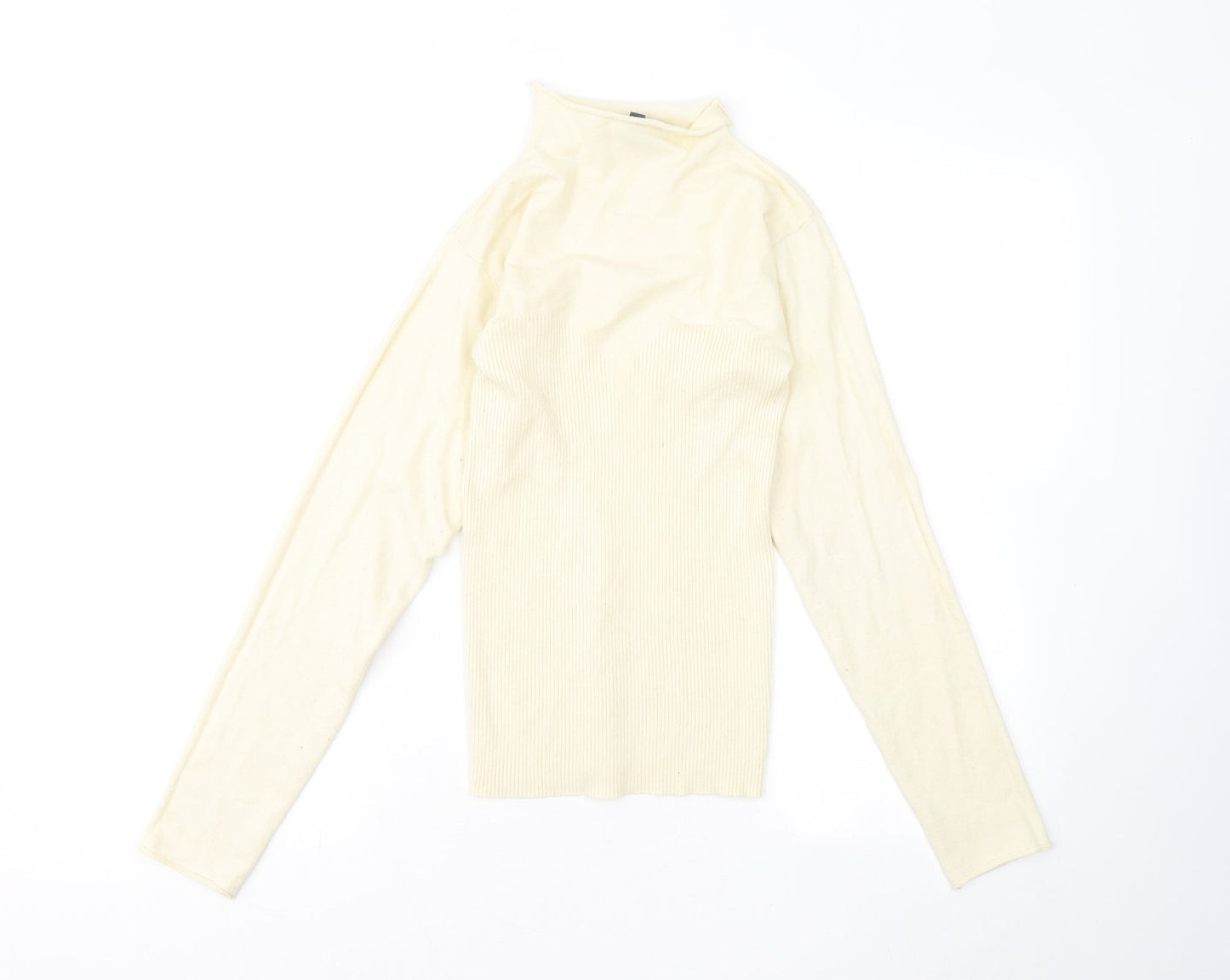 Womens UK Size 10 Missguided Yellow Pullover Jumper