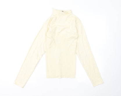 Womens UK Size 10 Missguided Yellow Pullover Jumper