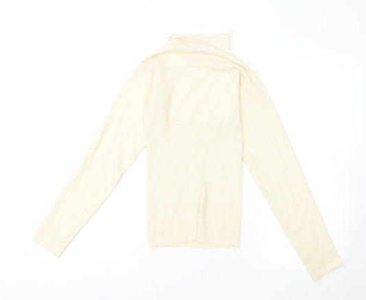 Womens UK Size 10 Missguided Yellow Pullover Jumper