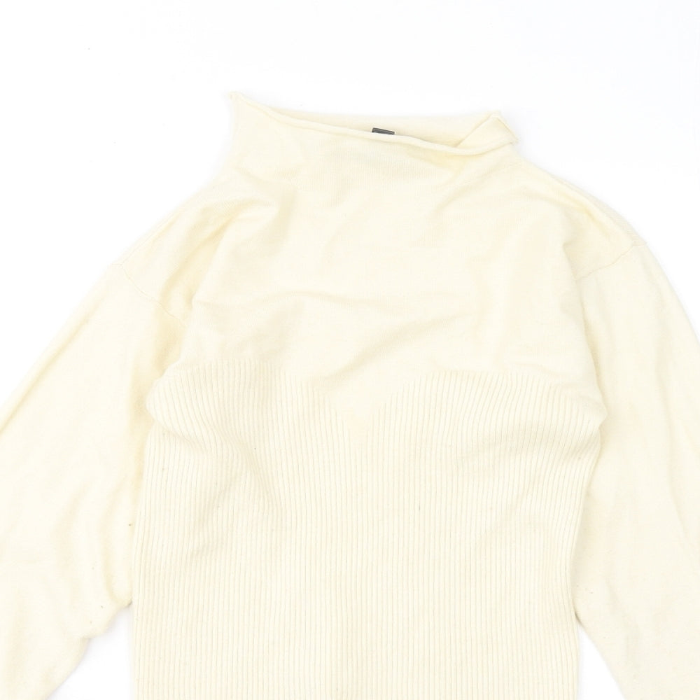 Womens UK Size 10 Missguided Yellow Pullover Jumper