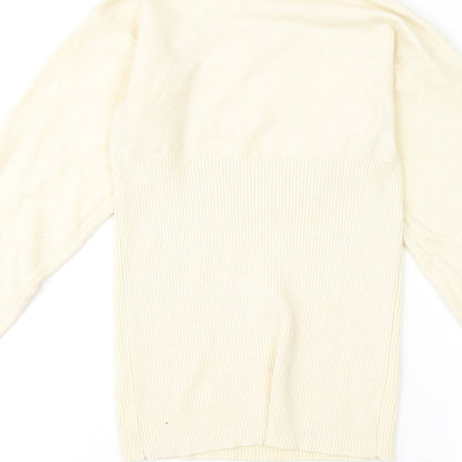 Womens UK Size 10 Missguided Yellow Pullover Jumper