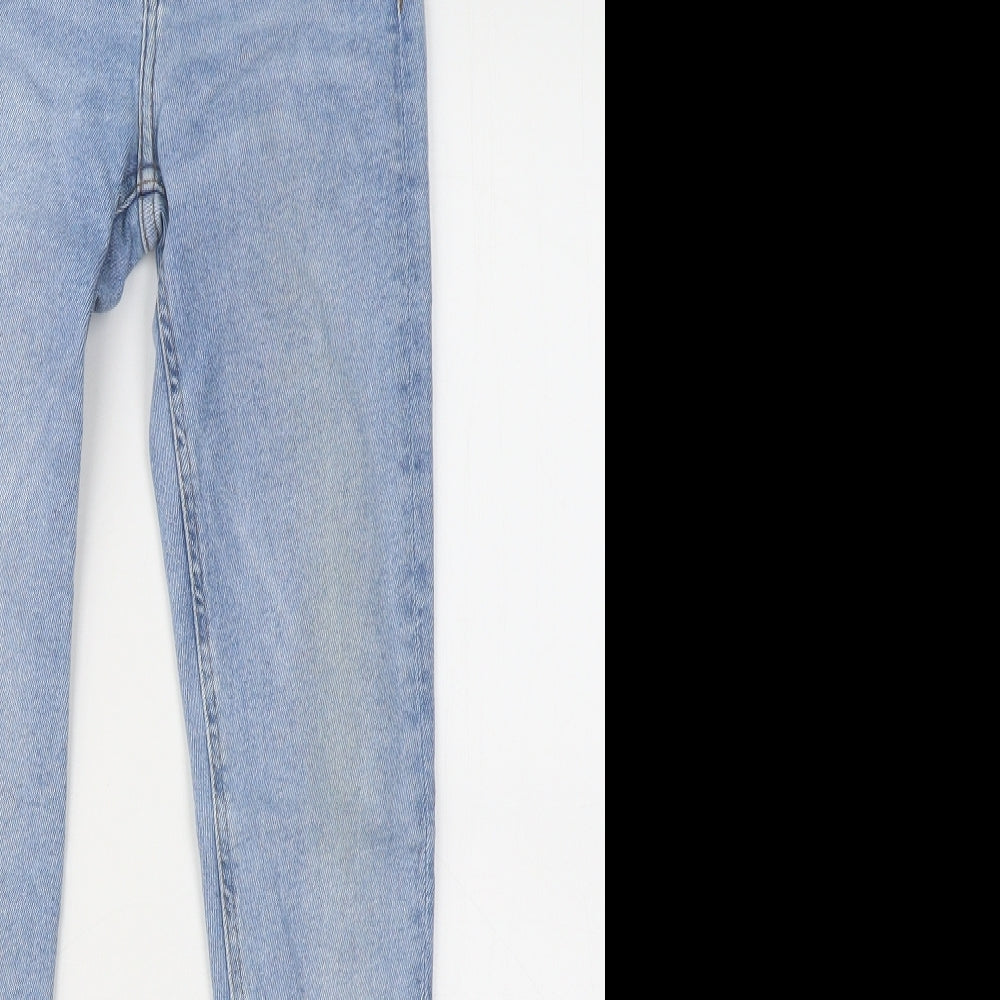 Denim & Co. Womens Blue Cotton Skinny Jeans Size 6 L26 in Regular