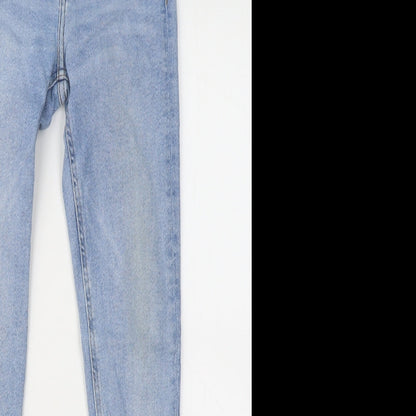 Denim & Co. Womens Blue Cotton Skinny Jeans Size 6 L26 in Regular