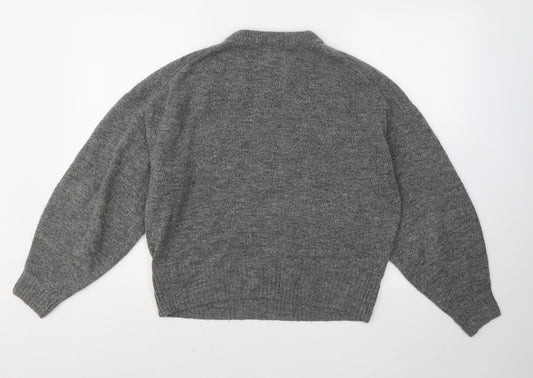 Womens UK Size S H&M Grey Pullover Jumper