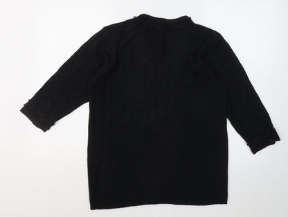 Womens UK Size M Cashmasoft Black Pullover Jumper