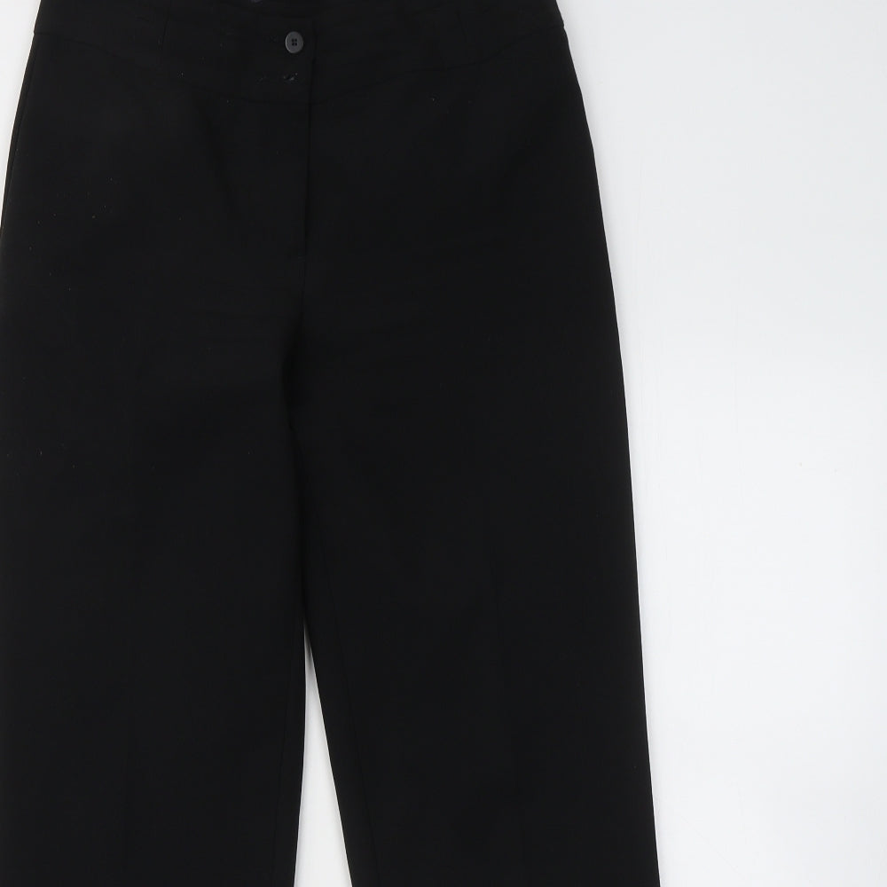 Womens UK Size 10 Marks and Spencer Regular Fit Sweatpants Black Trousers