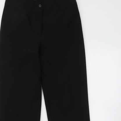 Womens UK Size 10 Marks and Spencer Regular Fit Sweatpants Black Trousers