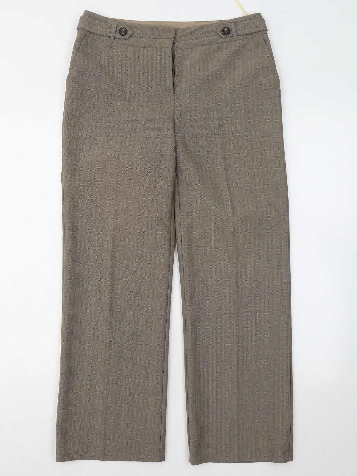 Womens UK Size 8 BHS Regular Fit  Brown Trousers