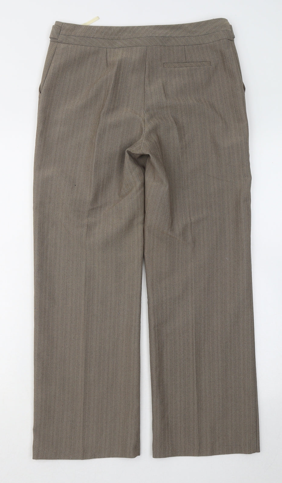 Womens UK Size 8 BHS Regular Fit  Brown Trousers