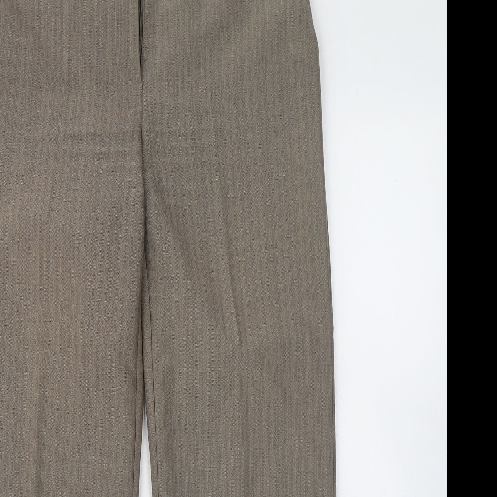 Womens UK Size 8 BHS Regular Fit  Brown Trousers