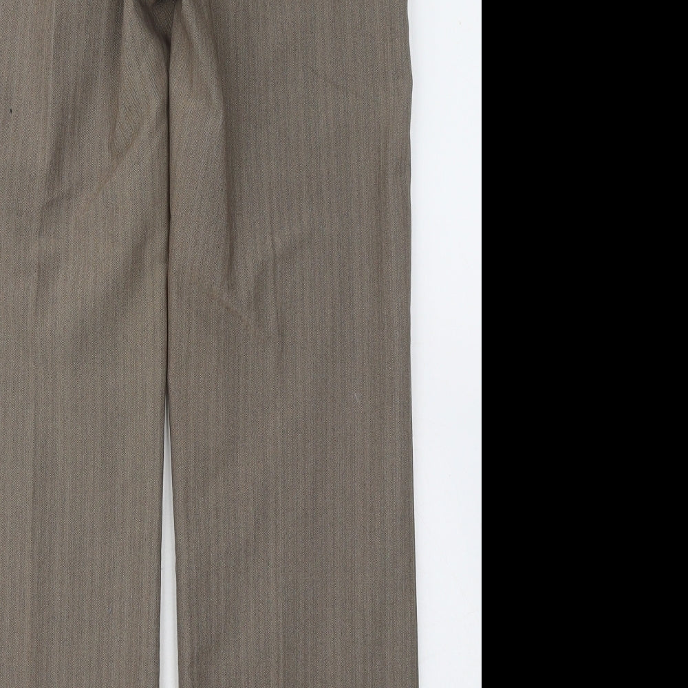 Womens UK Size 8 BHS Regular Fit  Brown Trousers