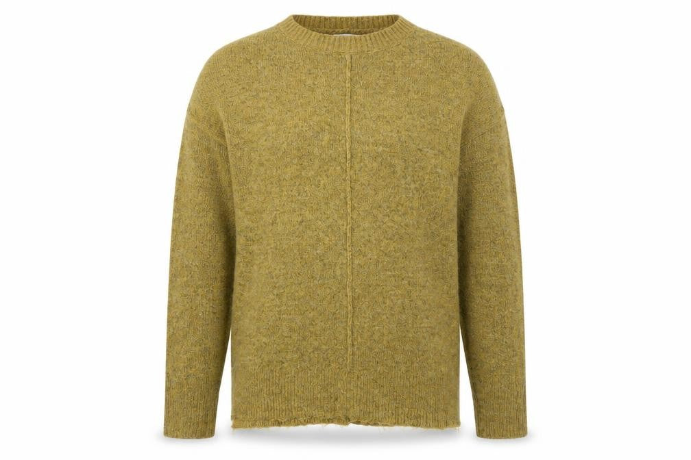Womens UK Size S Papaya Yellow Pullover Jumper