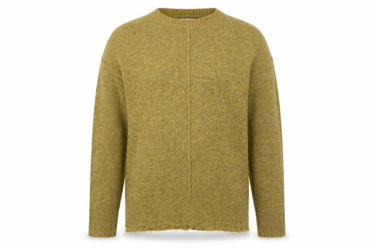 Womens UK Size S Papaya Yellow Pullover Jumper
