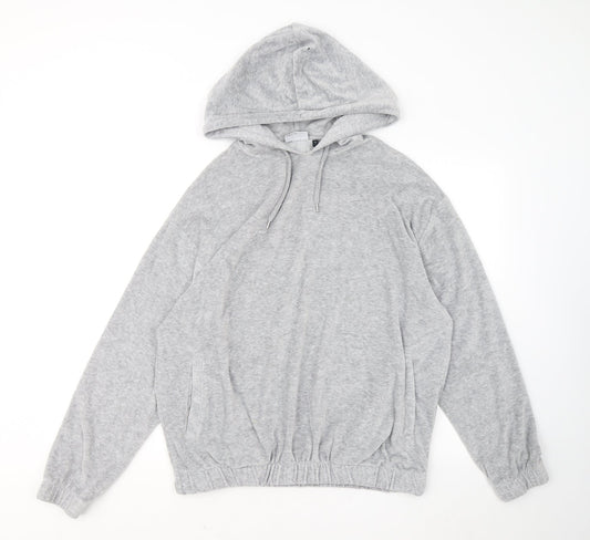 Womens UK Size S ASOS Grey Pullover Hoodie
