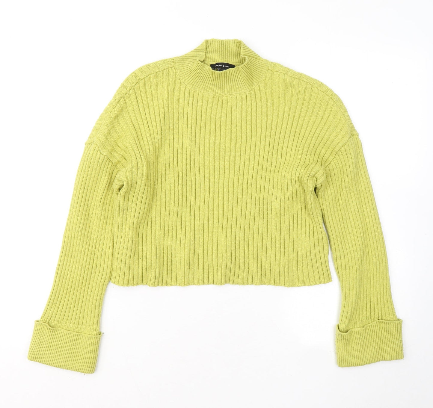 Womens UK Size S New Look Yellow Pullover Jumper