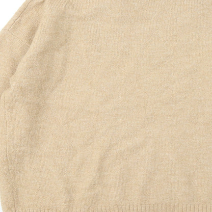 George Womens Brown Mock Neck Polyester Pullover Jumper Size 8