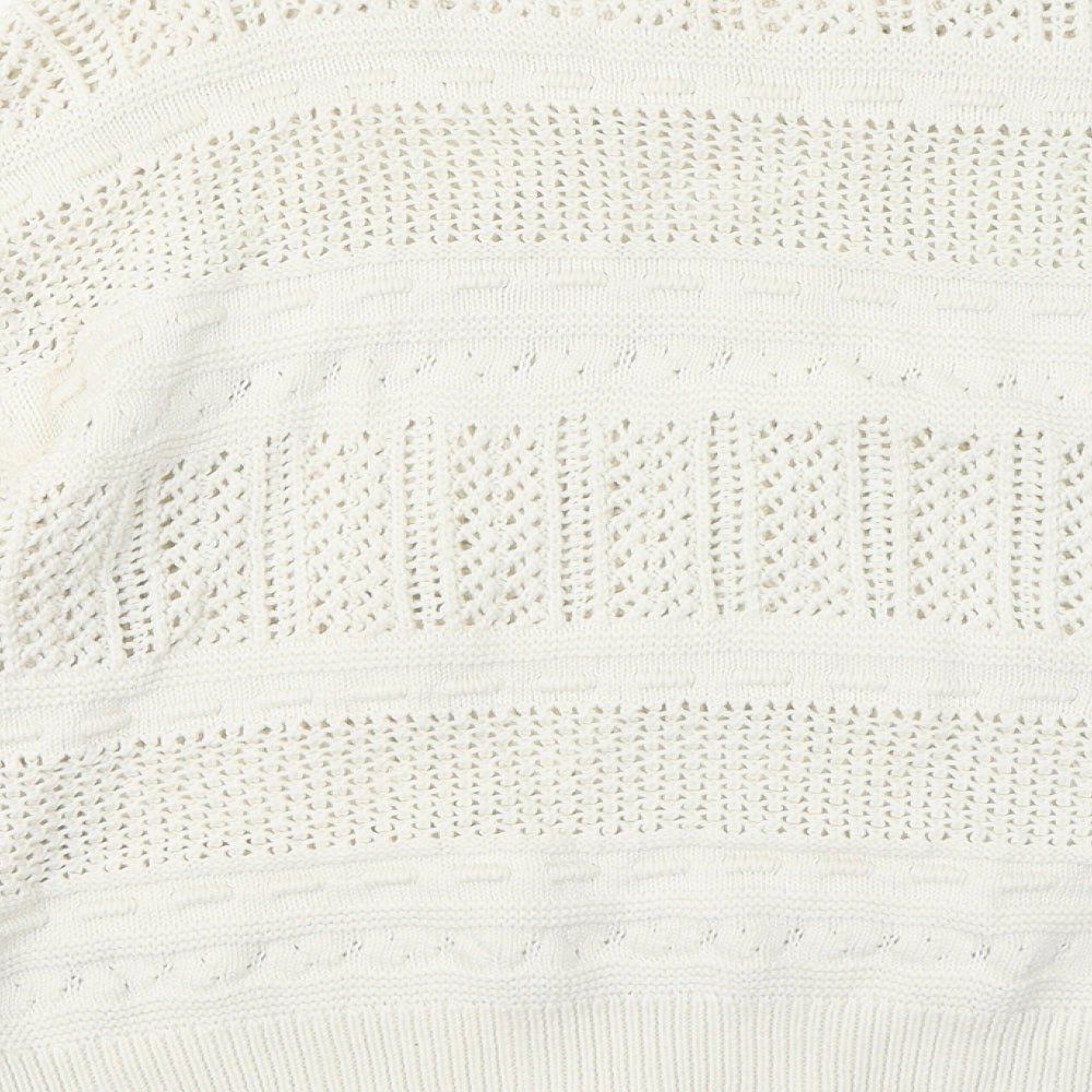 Womens UK Size 12 Dorothy Perkins White Pullover Jumper