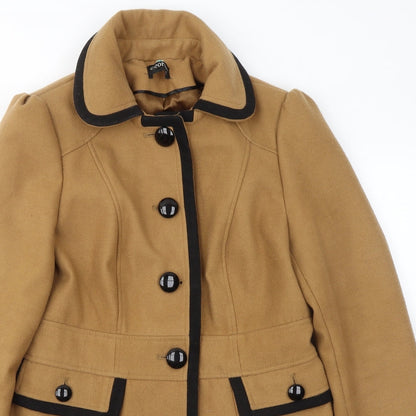 George Womens Brown Jacket Coatigan Size 12