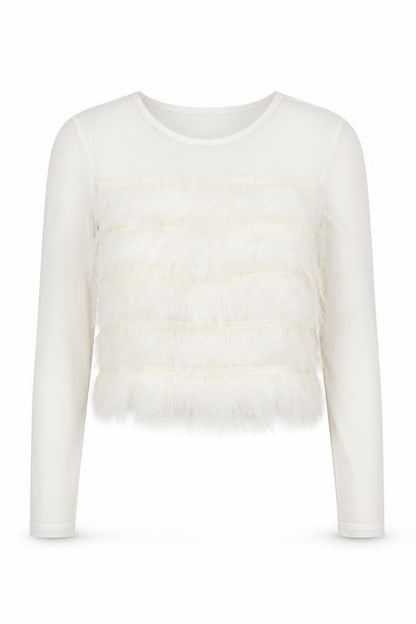 Womens UK Size 8 PRETTYLITTLETHING White Cropped Blouse