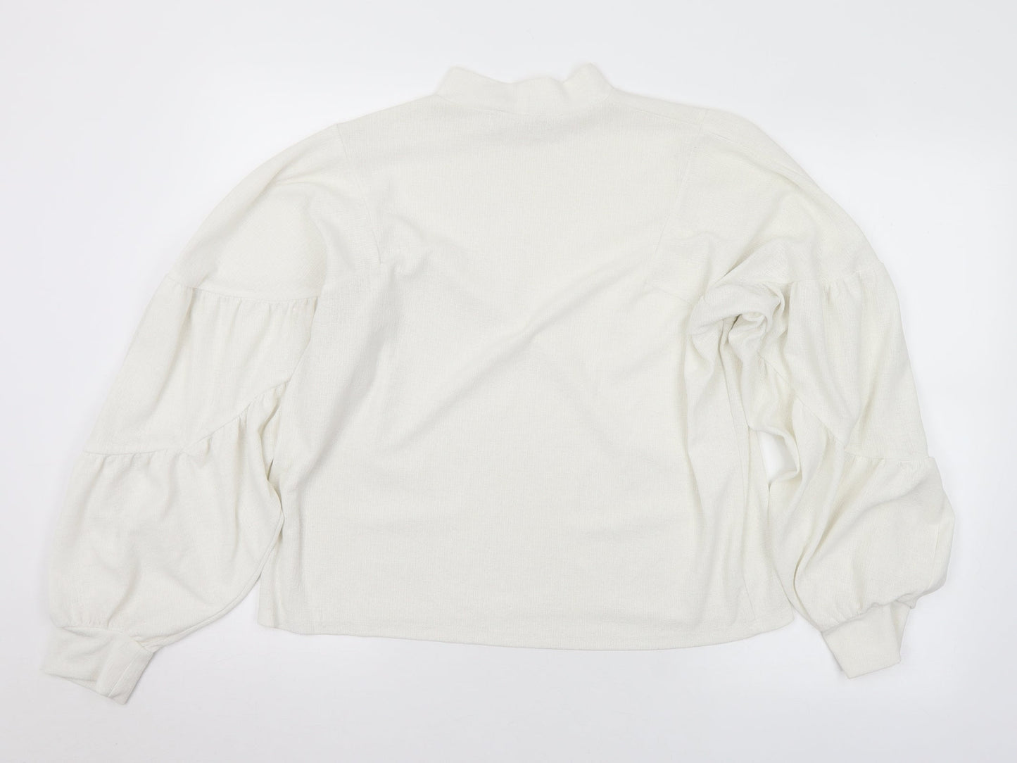 Womens UK Size M Zara White Basic Blouse