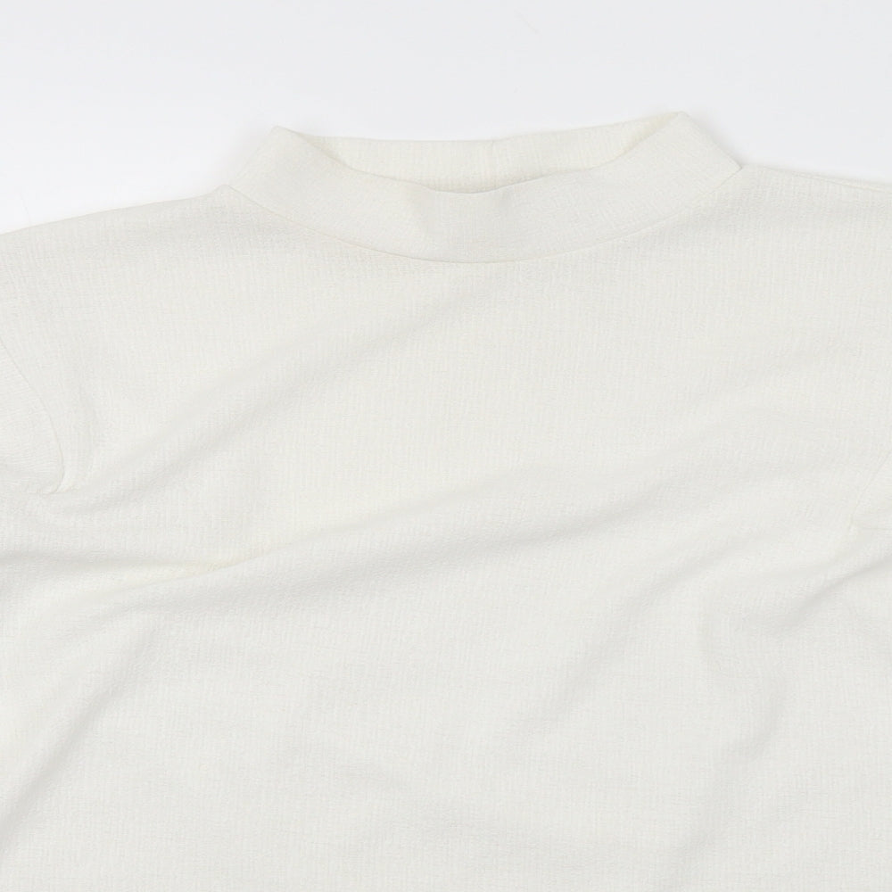 Womens UK Size M Zara White Basic Blouse