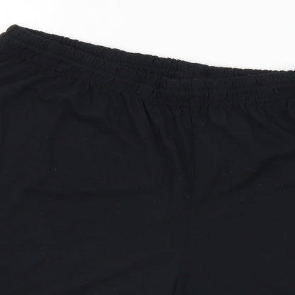 Gildan Mens Black Polyester Sweat Shorts Size 3XL L8 in Regular