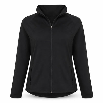 WorkOut Womens Black Jacket Size 12 Zip - 12-14