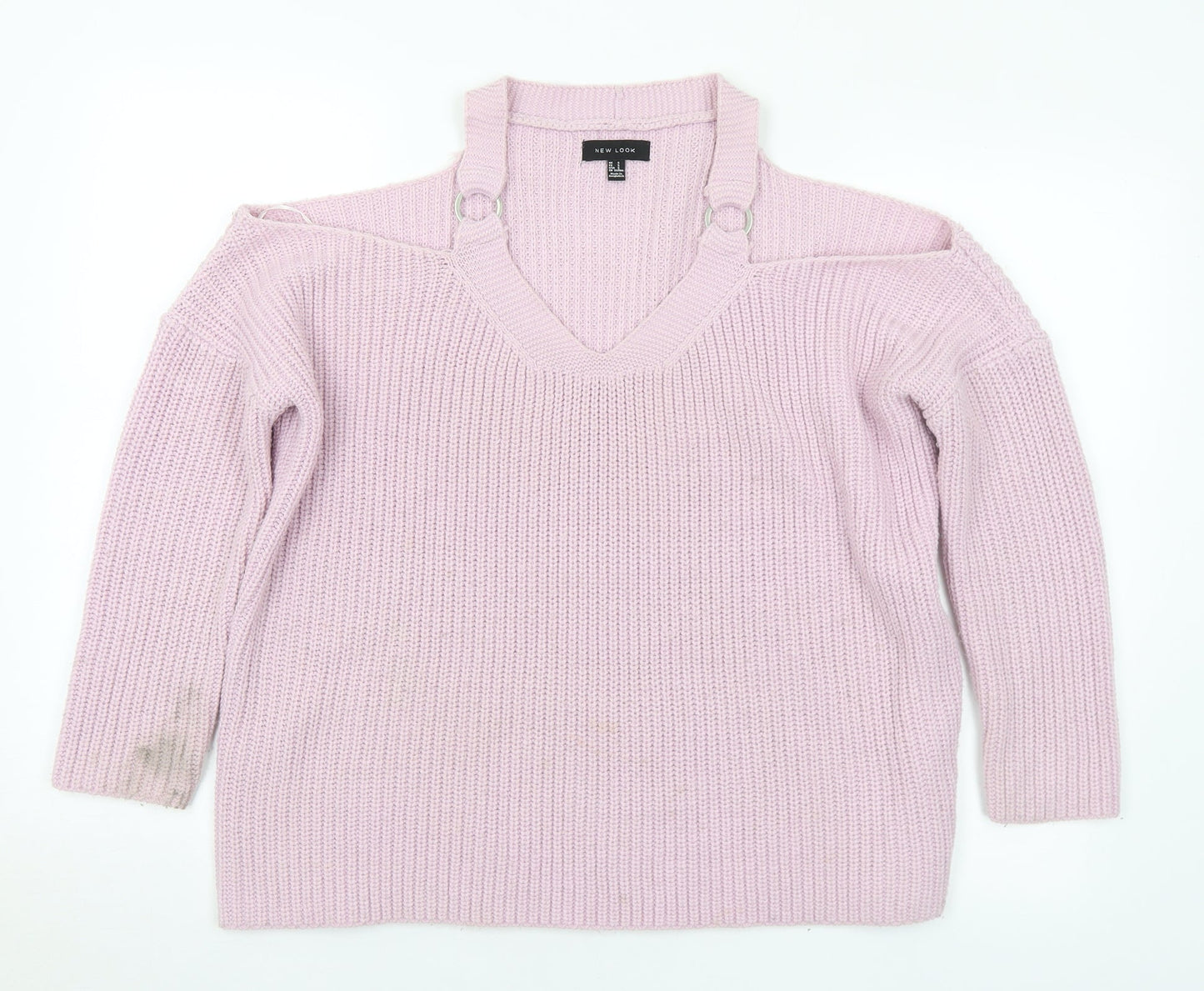 Womens UK Size S New Look Pink Pullover Jumper