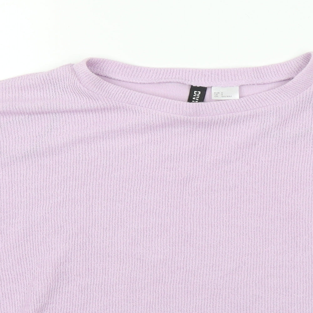 Womens UK Size S Divided Purple Pullover Jumper