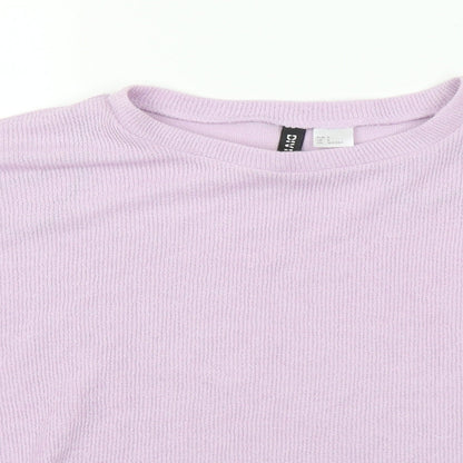 Womens UK Size S Divided Purple Pullover Jumper
