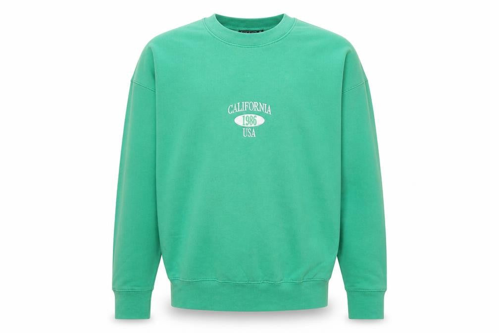 Mens UK Size M PRETTYLITTLETHING Green Pullover Sweatshirt