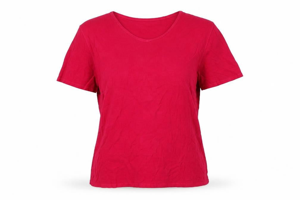 Womens UK Size 12 Marks and Spencer Pink Basic T-Shirt