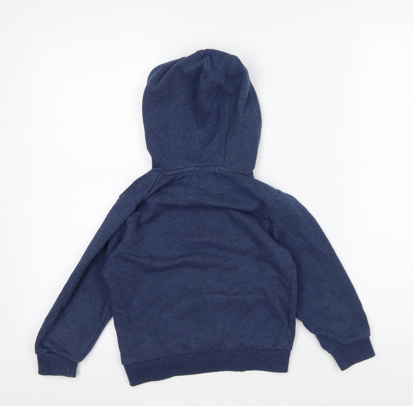 Jeff & Co Boys Blue Geometric Cotton Pullover Hoodie Size 5-6 Years - Game on