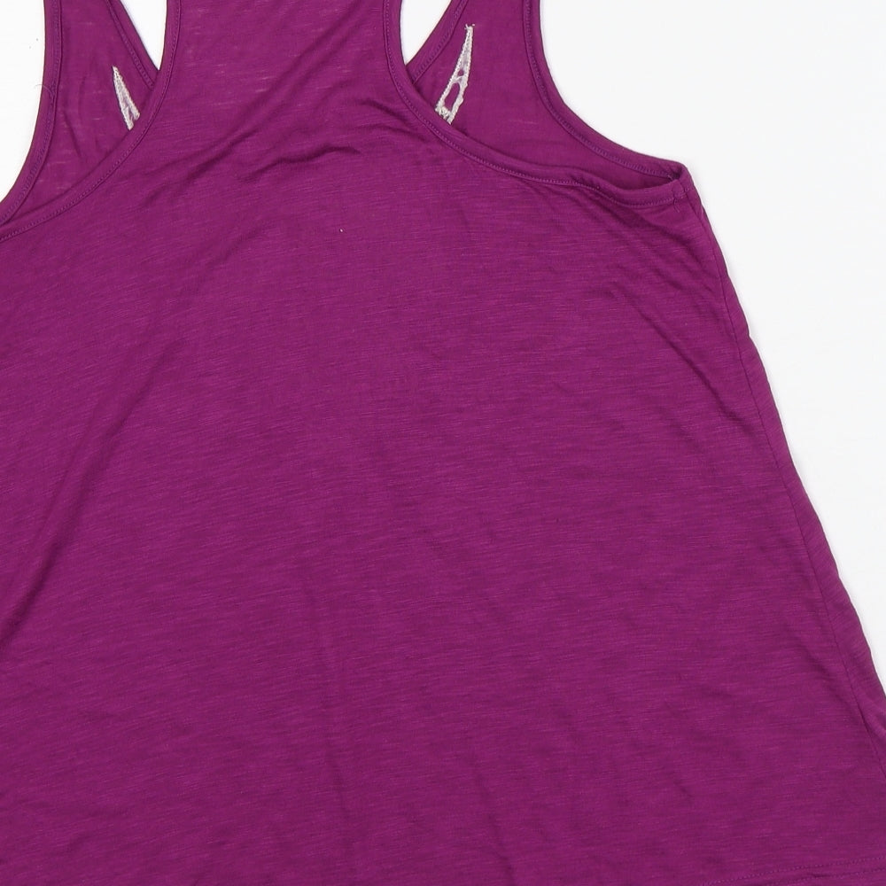 Womens UK Size 12 Peacocks Purple Camisole Tank