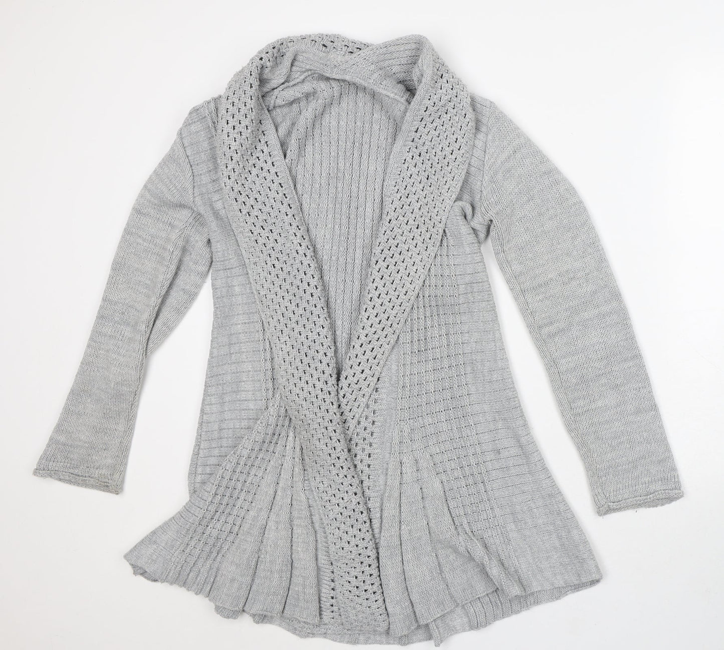 Womens UK Size M Preworn Grey Cardigan Jumper