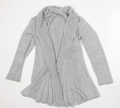 Womens UK Size M Preworn Grey Cardigan Jumper